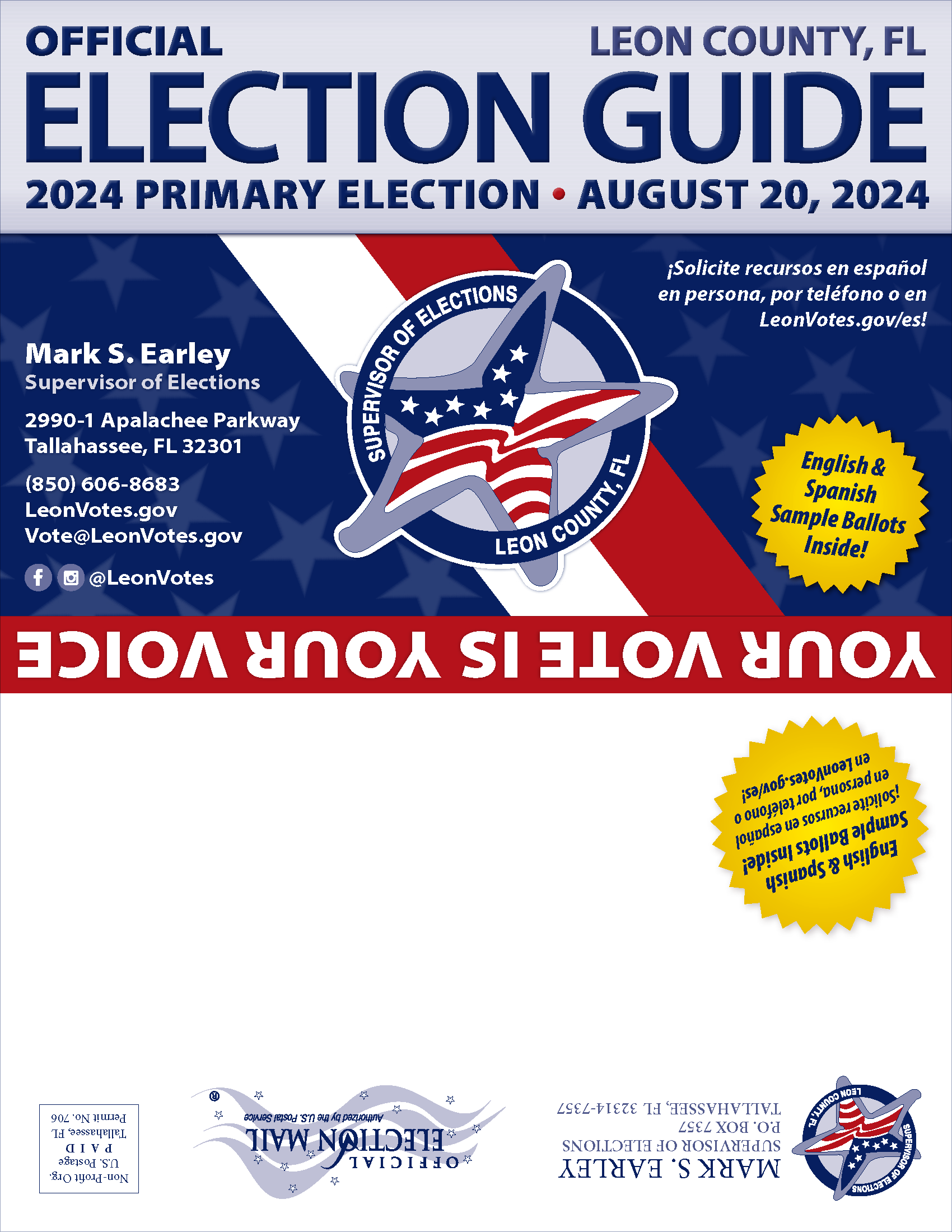 2024 Primary Election Guide front cover